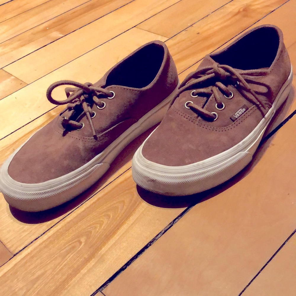 Suede vans lace ups